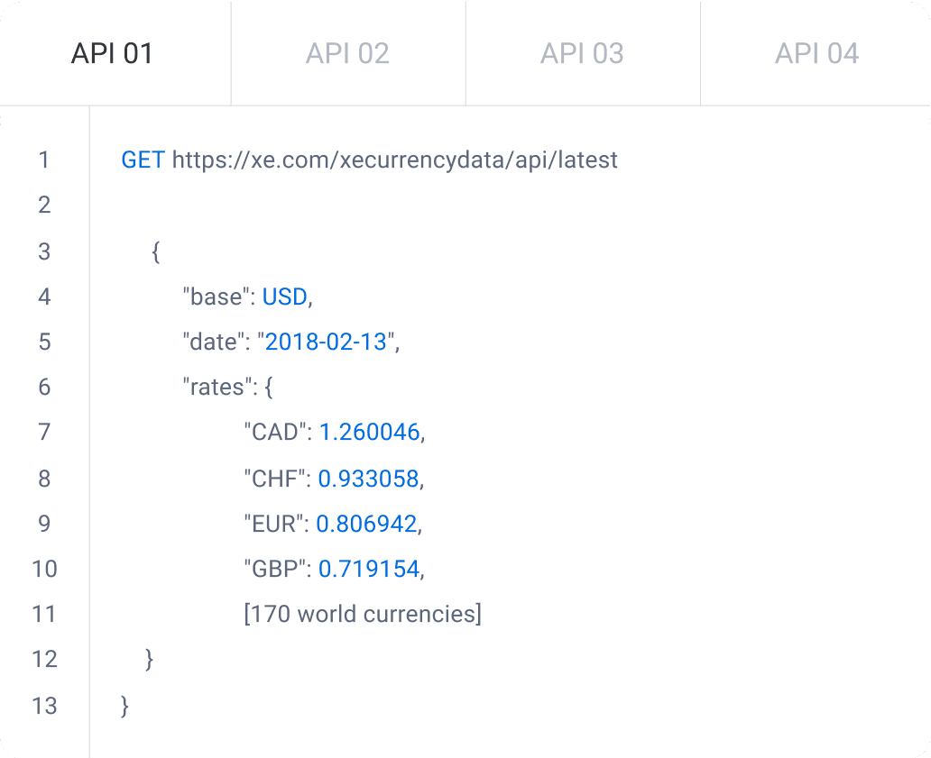 XE Extensive API Documentation